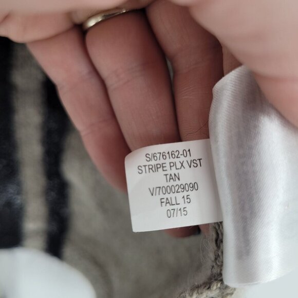 Banana republic womens medium open front draped water fall cardigan wool alpaca - Picture 7 of 9